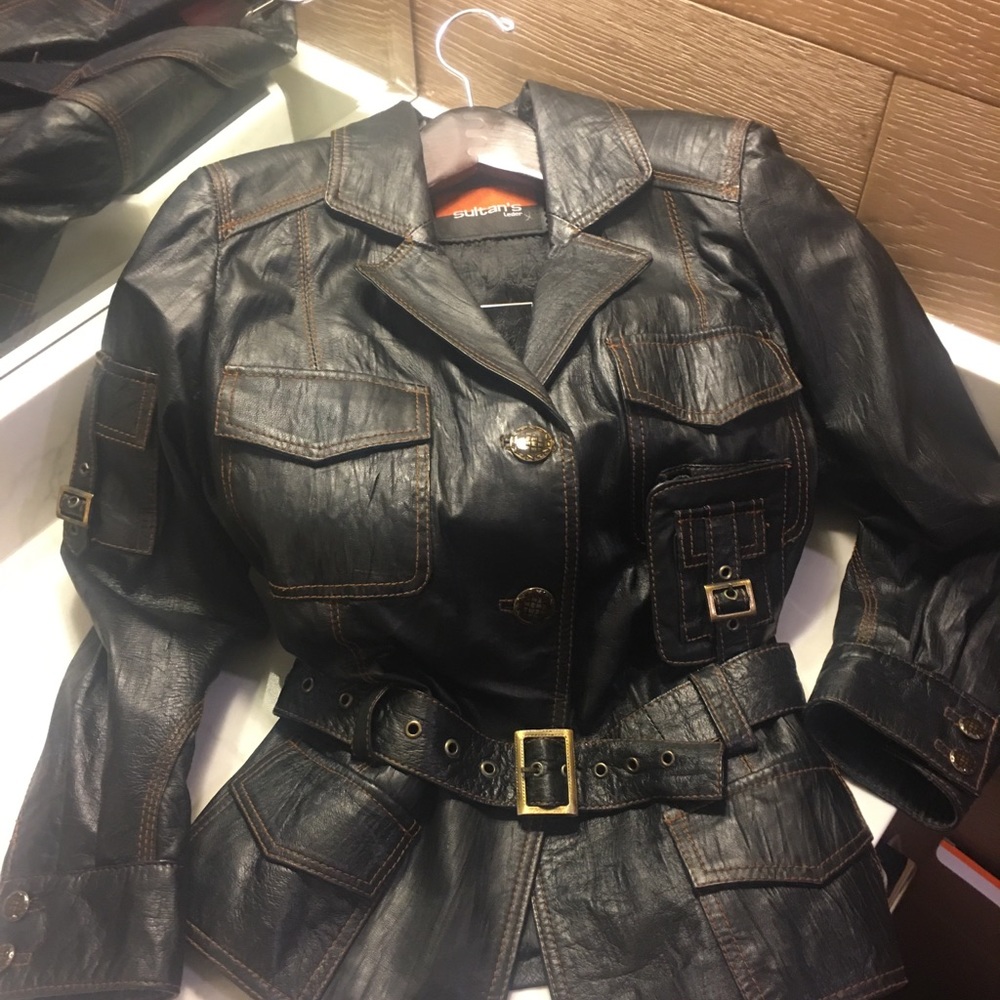 Vintage German lambskin jacket.